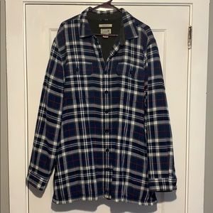 LL BEAN FLANNEL WITH LINING SIZE XL TALL!